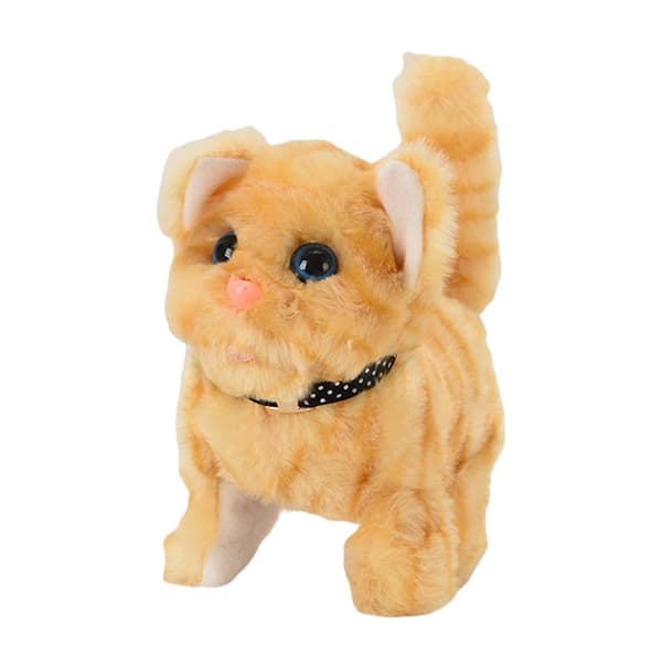 Soft electronic cat toy – Figures – Educational Simulation – battery-operated – yellow