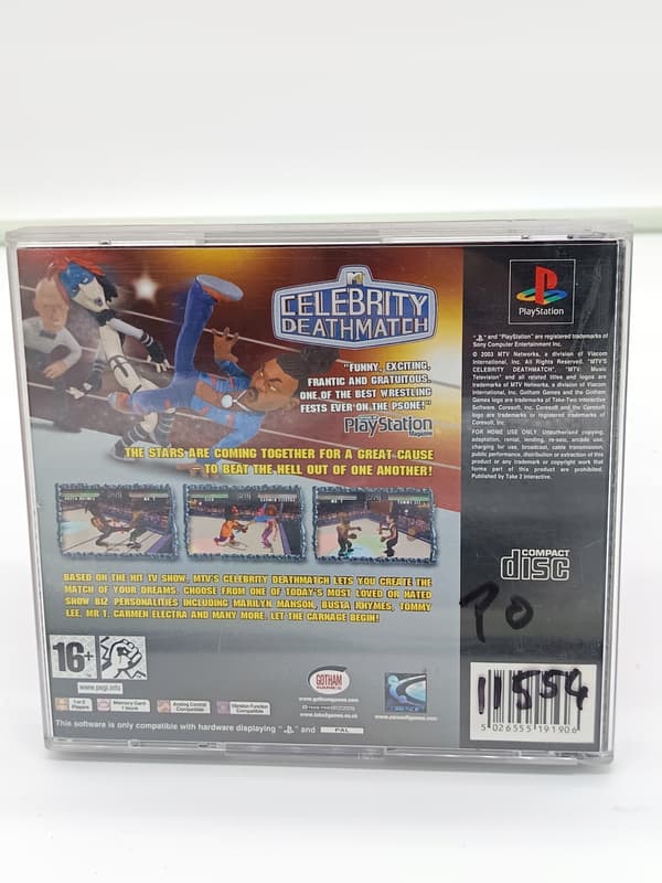 CELEBRITY DEATHMATCH PlayStation (PSX) boxed version