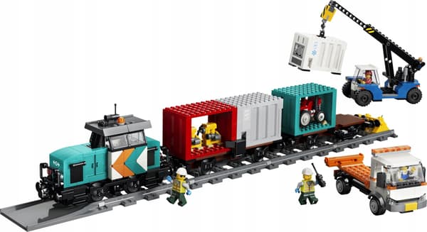 LEGO City 60509 Harbour Freight Train, Crane and Lorry