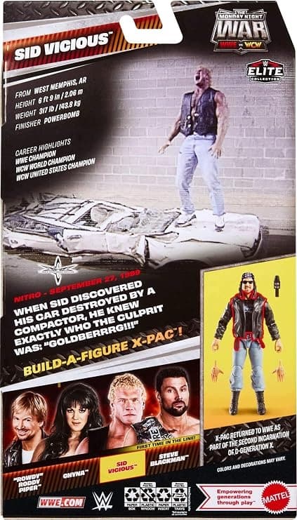 Mattel Elite Monday Night War Series 10 WWE Sid Vicious Wrestling Figure