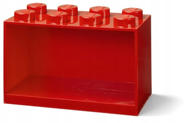 LEGO brick-shaped shelf 41151730, red
