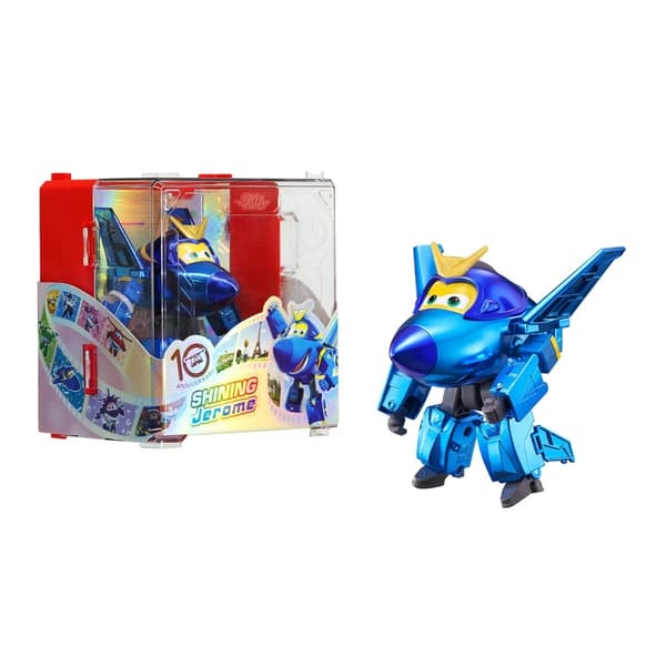Super Wings Jerome Figurine – Transforming, Plane and Robot, 13 cm