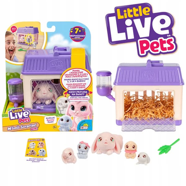 LITTLE LIVE PETS MAMA SURPRISE MINI BUNNY INTERACTIVE PLUSH TOY