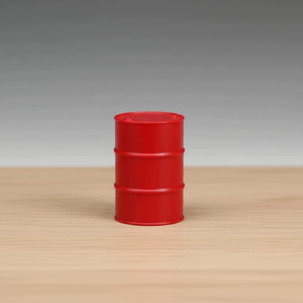 1:64 scale model Realistic details Versatile accessory Yellow oil drum
