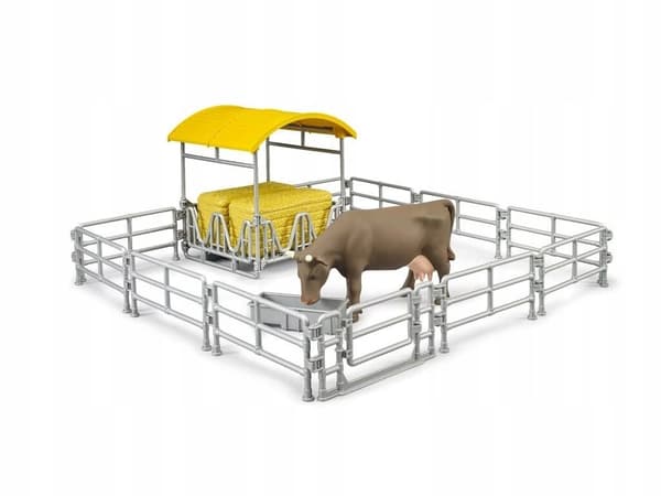 Bruder Siano with pens and a cow
