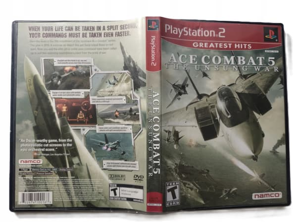 ACE COMBAT 5: THE UNSUNG WAR PS2 PlayStation 2 ENG NTSC U/C