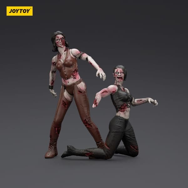 Dark Source Zombie Action Figures 2-Pack: Female Wrestlers, 8 cm