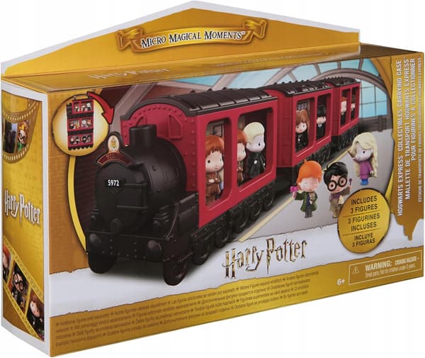 Harry Potter Hogwarts Express Train with 3 Micro Moments Figures Set