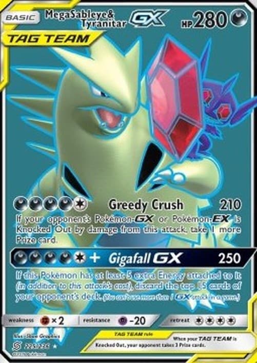 Pokemon Mega Sableye & Tyranitar GX