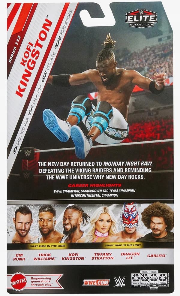 MATTEL WWE Elite Kofi Kingston Action Figure