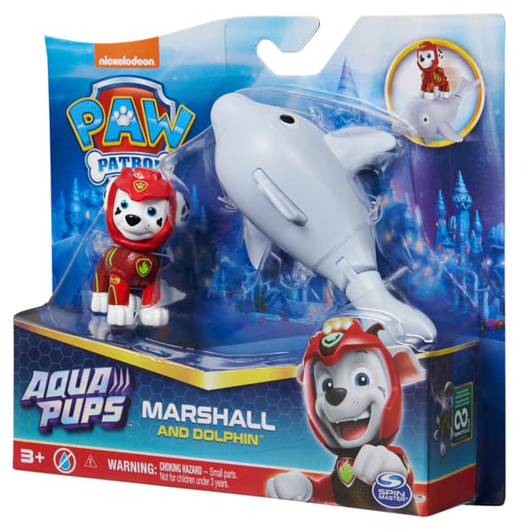 Spin Master Paw Patrol Aqua Pups Marshall & Dolphin Figure Set