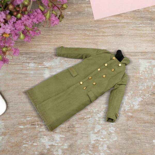 1/6 Scale Men’s Figure Long Coat Handmade Doll’s Clothes Miniature Model