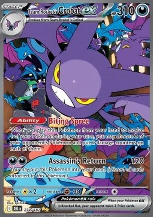 Pokemon Team Rocket's Crobat ex