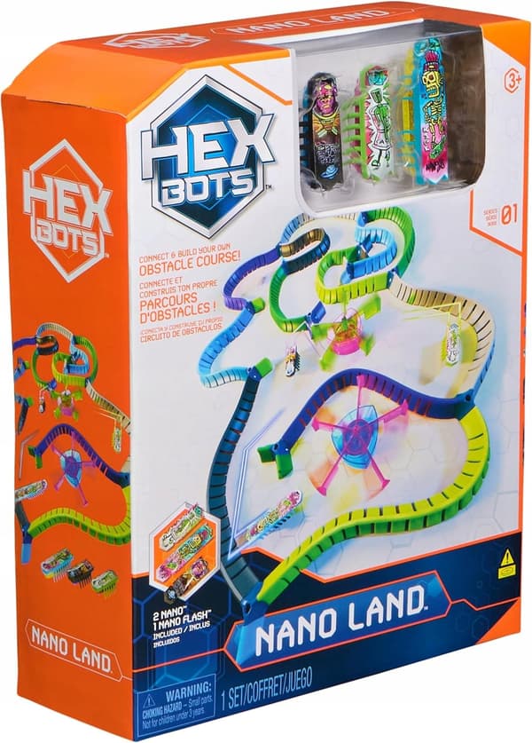 HEX BOTS NANO LAND STEM SET: 3 NANO ROBOTS