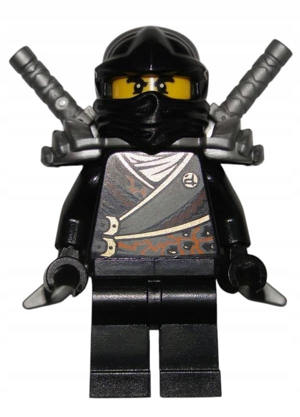 NEW LEGO Ninjago Minifigure – COLE REBOOTED + swords
