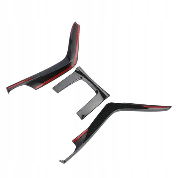 3 pcs. Car interior gearbox console panel frame cover