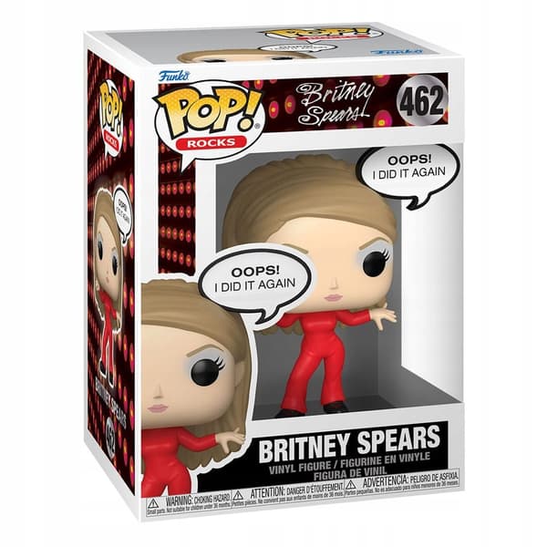Britney Spears POP! Rocks Vinyl Figure – Oops, I Did It Again – 9 cm