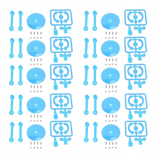 10-piece action figure stand – plastic mini display stand
