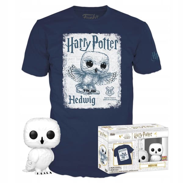 FUNKO POP HARRY POTTER T-SHIRT XL + POP HEDWID 63609