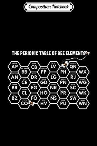 Composition Notebook: White Beekeepers’ Periodic Table of Bee Elements