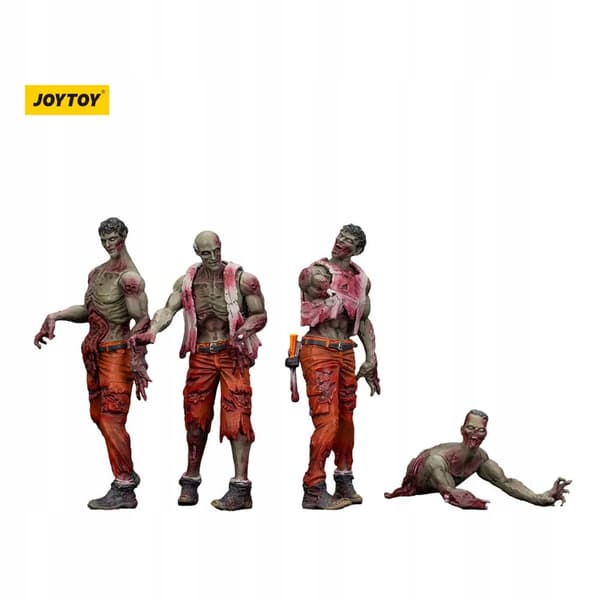 Joy Toy Zombie Dark Source Action 4-Pack Mechanic Team 8 cm Figure
