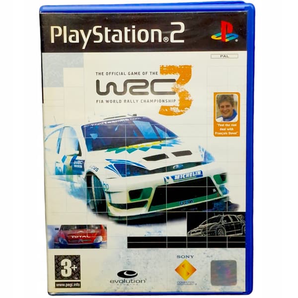 WRC 3 game for Sony PlayStation 2 (PS2)