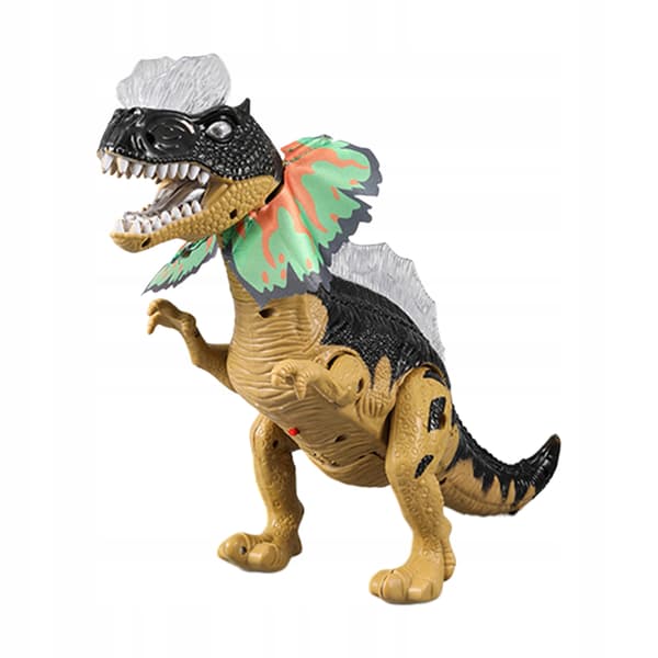 Electronic ABS walking dinosaur with walking motion Hand-eye coordination Brown