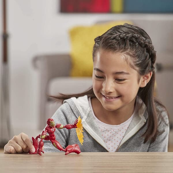 MARVEL AVENGERS BEND AND FLEX IRON MAN FIGURINE