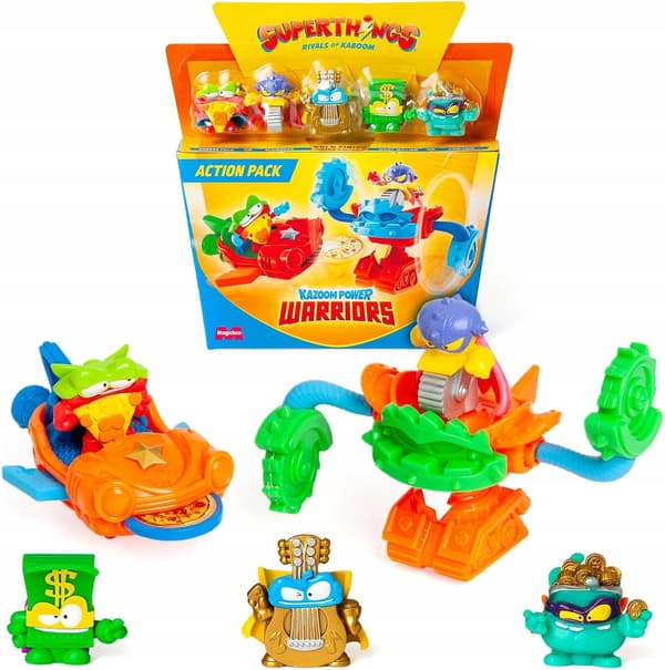 Superthings Warriors Action Pack: SLIDER ROBOT SET & FIGURES by MagicBox