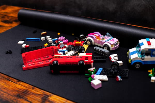 UNIVERSAL RUBBER MAT, 120 X 80 CM, DESIGNED FOR LEGO BRICKS