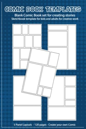 Comic Book Templates: Blank Templates, 120 pages, 6 x 9, softcover, matt
