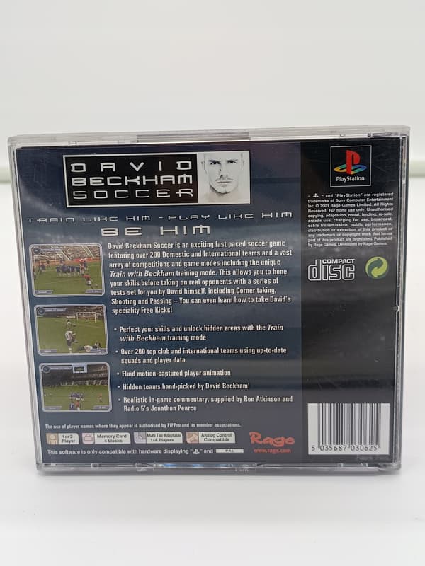 DAVID BECKHAM SOCCER Sony PlayStation (PSX)