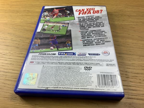 FIFA 08 – perfect condition, complete, first-run PS2 disc