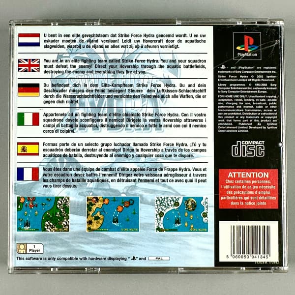 Strike Force Hydra | PS1 | PSX | PLAYSTATION | 3xA SET