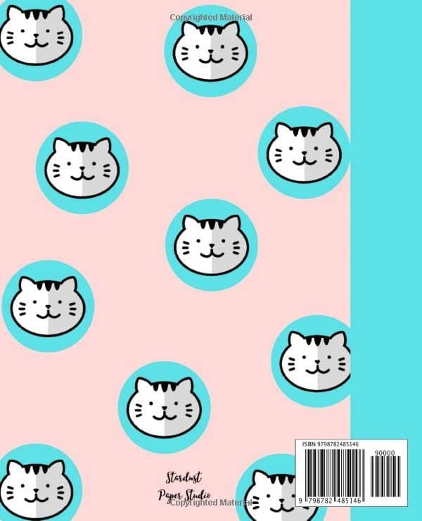 Kawaii Cat Composition Notebook: Cat Composition Notebook, size 7.25 x 9 inc