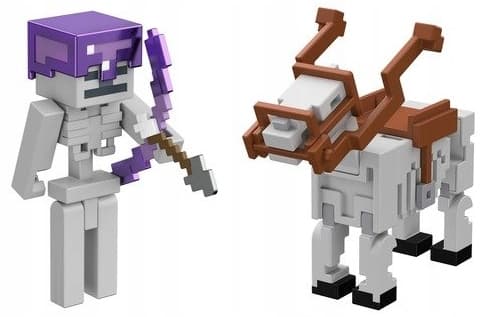 MINECRAFT CRAFT-A-BLOCK SKELETON RIDER FIGURE