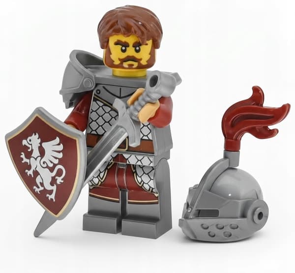 LEGO Gryffin Knight – Castle Gryffin: shield, sword, castle