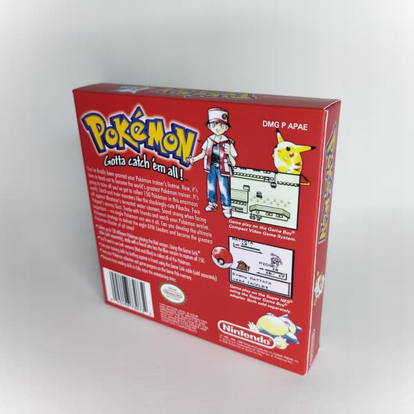 Pokémon RED Reproduction of Packaging + Insert