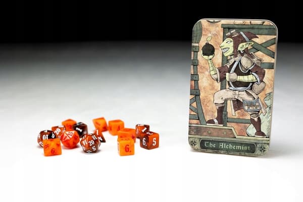 RPG Dice Set for Alchemists – 14 classic polyhedral dice