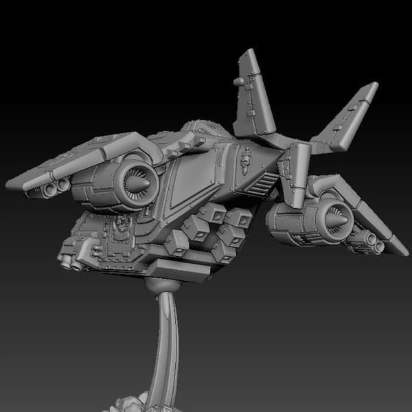 Silver Wardens Corvus Tempest – a proxy model for board games/D&D/GURPS