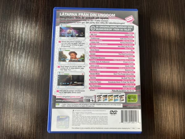 SingStar 80s for PS2