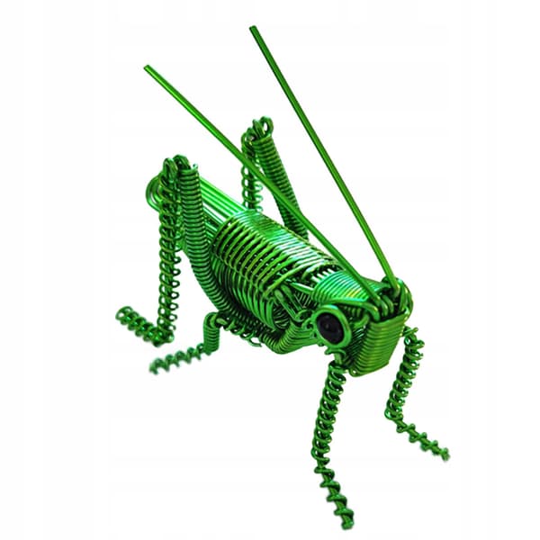 Grasshopper model, grasshopper sculpture, handmade grasshopper figurine