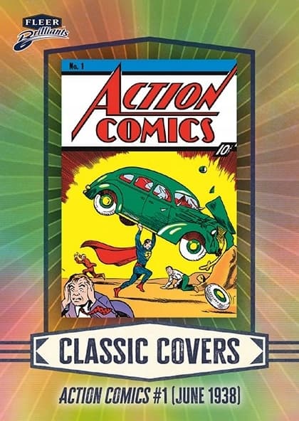 Superman 2025 Cards – Upper Deck Fleer Brilliant RETRO DC COMICS Mega Box