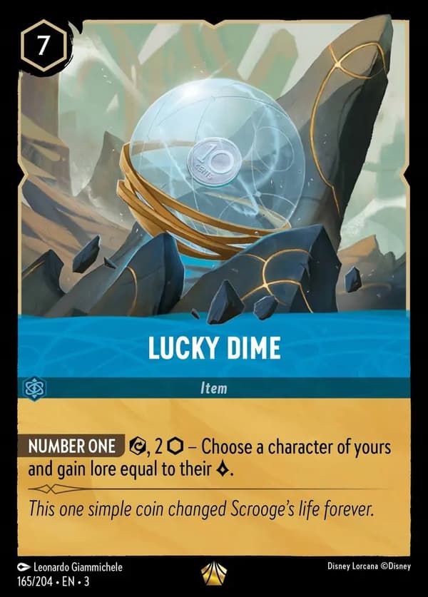 DISNEY LORCANA Lucky Dime 3INK #165