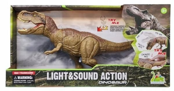 SMOKE-BELCHING DINOSAUR WITH LIGHTS AND SOUNDS