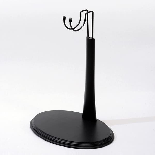 Black 12-inch doll stand – Basic accessory for action figures – Model B stand