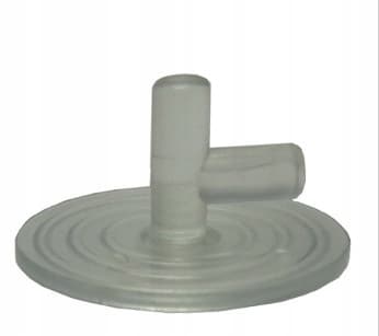 124w2. LEGO Castle Round Shield 3876, transparent
