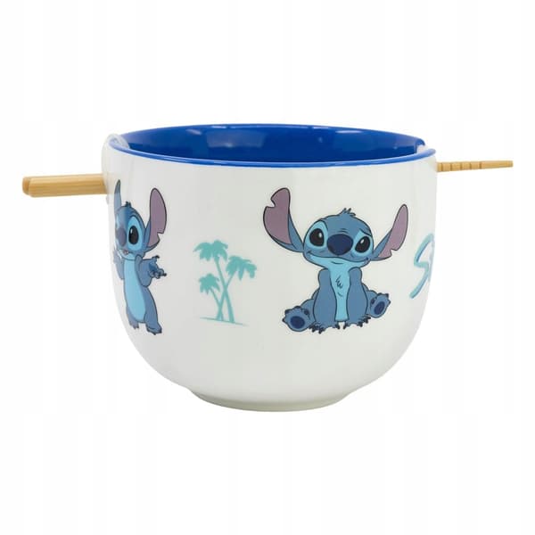 Lilo & Stitch Ramen Bowl with chopsticks, ceramic, 0.5 l