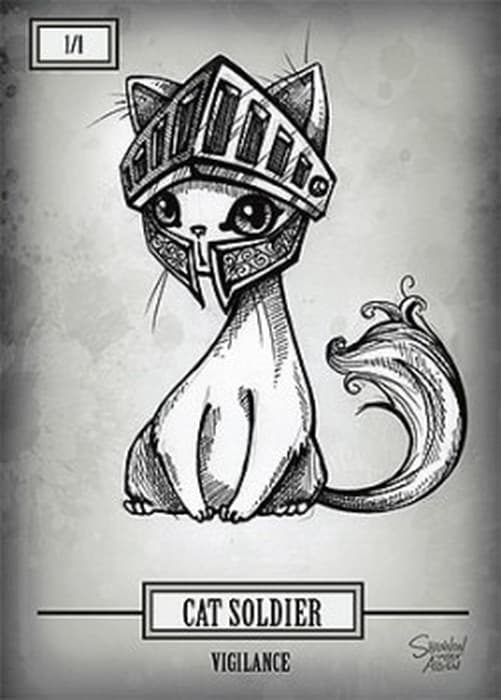 Magic: The Gathering Cat Soldier Token