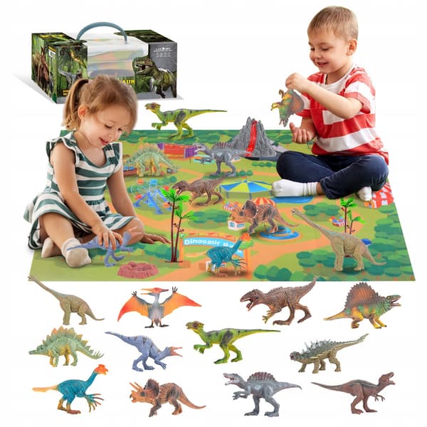 Dinosaurs – Jurassic Tree Figure Set in a Box with Accessories + Mat
